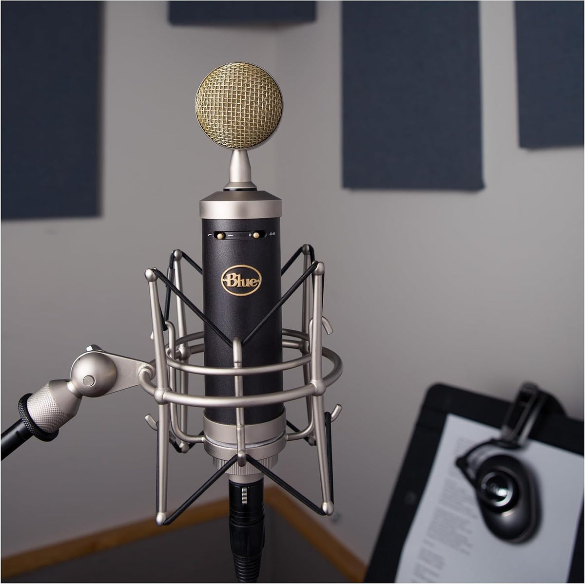 Blue Microphone Baby Bottle Xlrcardioid Condenser Microphone for Recording, Streaming, Podcasting, Gaming, Mic with Large Diaphragm Cardioid Capsule, Shockmount & Protective Case