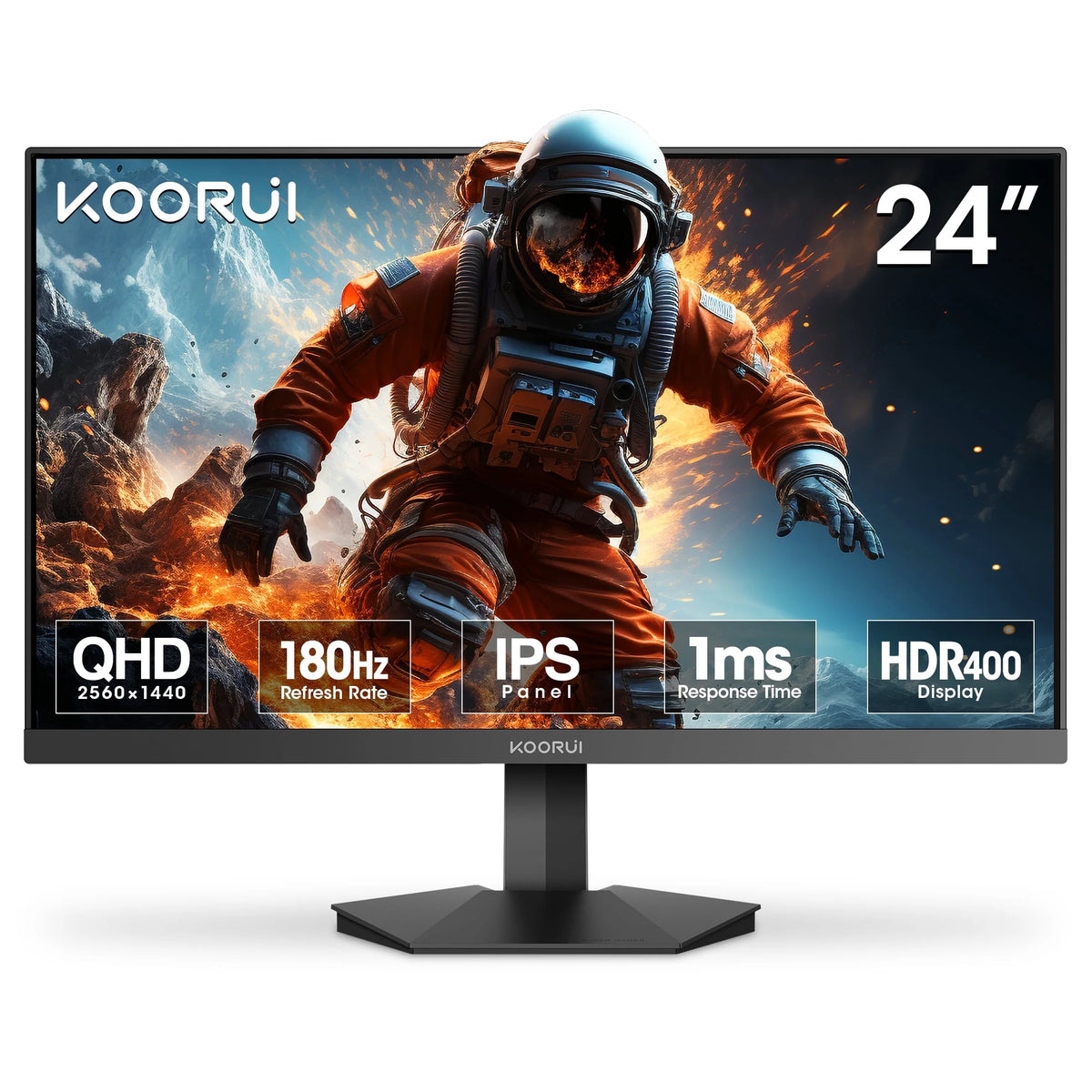 24" 1440P Gaming Monitor, 180Hz 2K QHD Computer Monitor, New Pc Monitor, G2421V