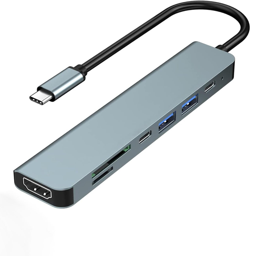 7-in-1 USB-C Docking Station – HD 4K Multi-Device Hub