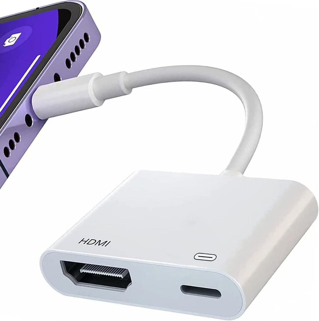 USB-C to HDMI Adapter – 4K Screen Mirror, Fast Charge, No Power Needed