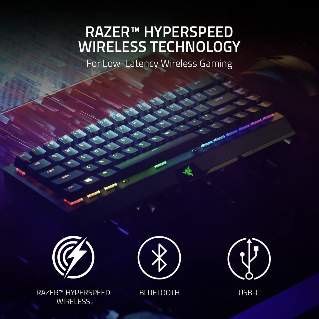 Razer BlackWidow V3 Mini HyperSpeed – Wireless Mechanical Keyboard