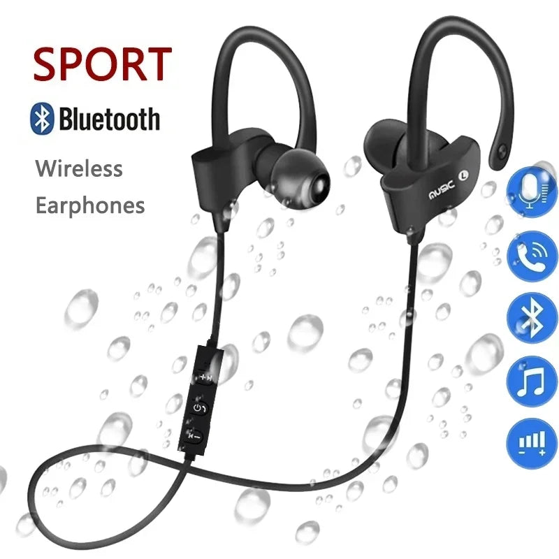 STTKGZD Wireless Bluetooth Neckband Earphones