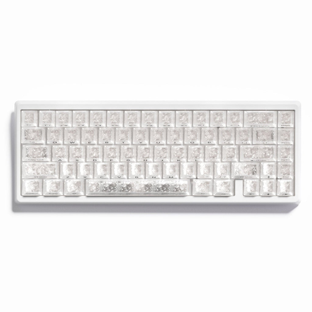 XVX M67 Wireless Mechanical Keyboard – Clear RGB Topographic Keycaps