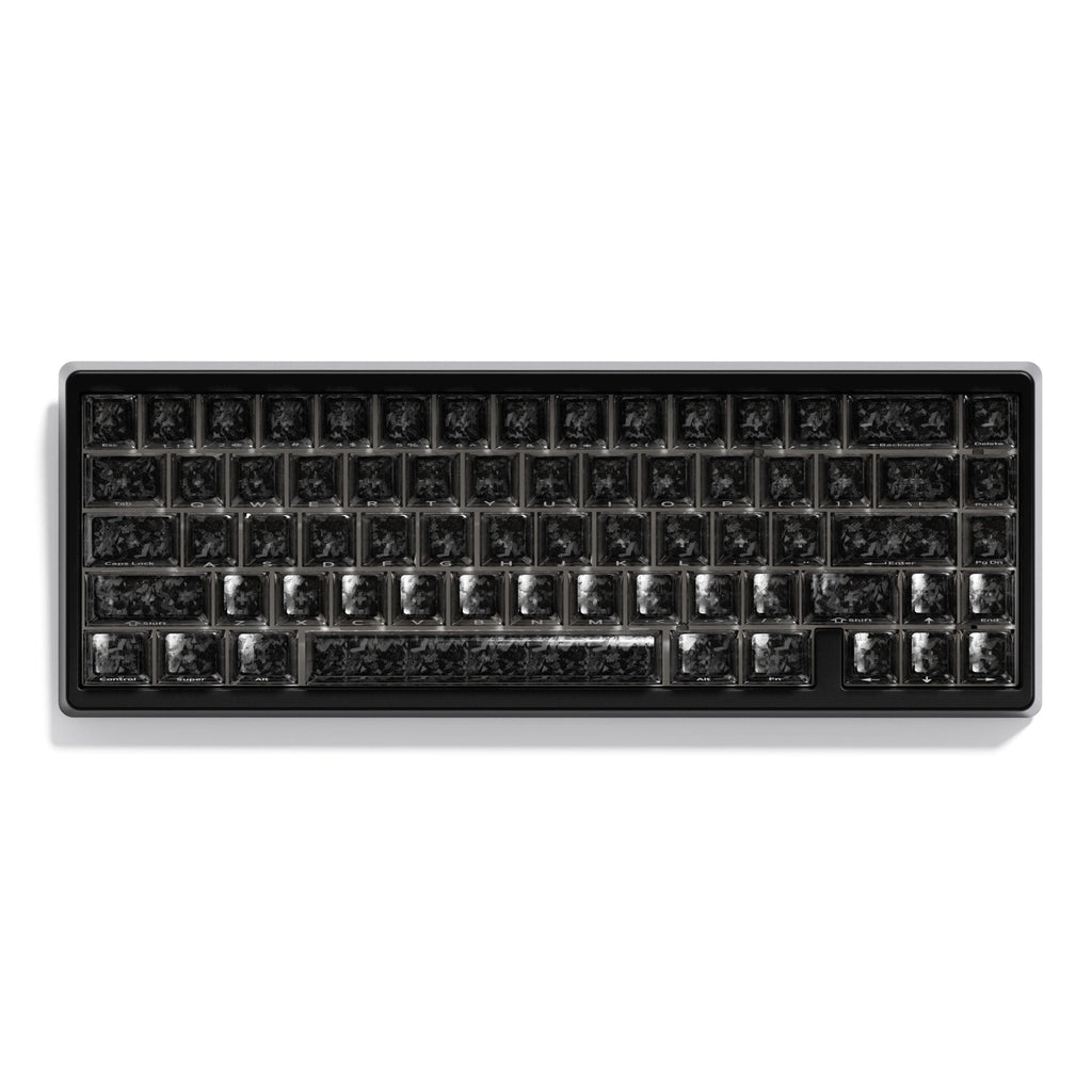 XVX M67 Wireless Mechanical Keyboard – Clear RGB Topographic Keycaps