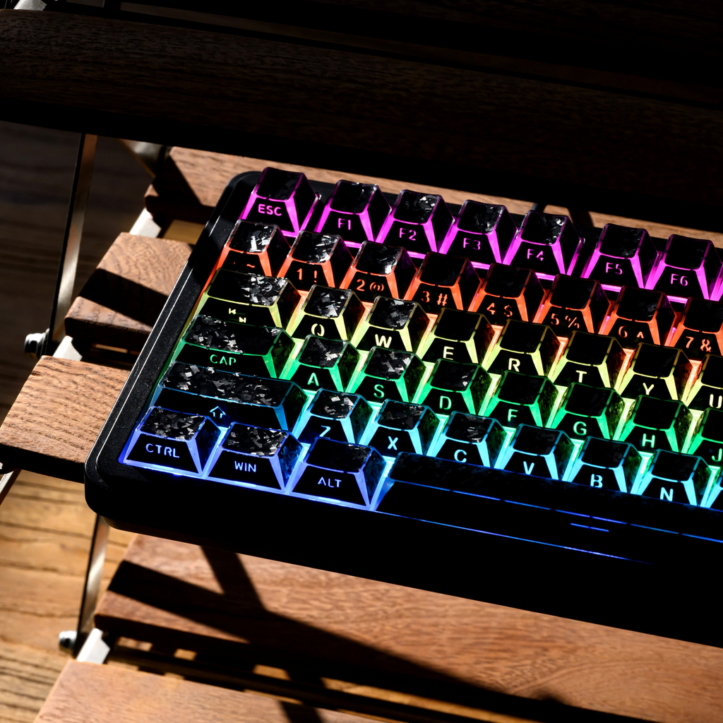 XVX PRISM 136-Key Clear Shine-Through Keycap Set – Cherry Profile