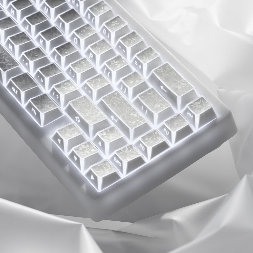 XVX PRISM 136-Key Clear Shine-Through Keycap Set – Cherry Profile
