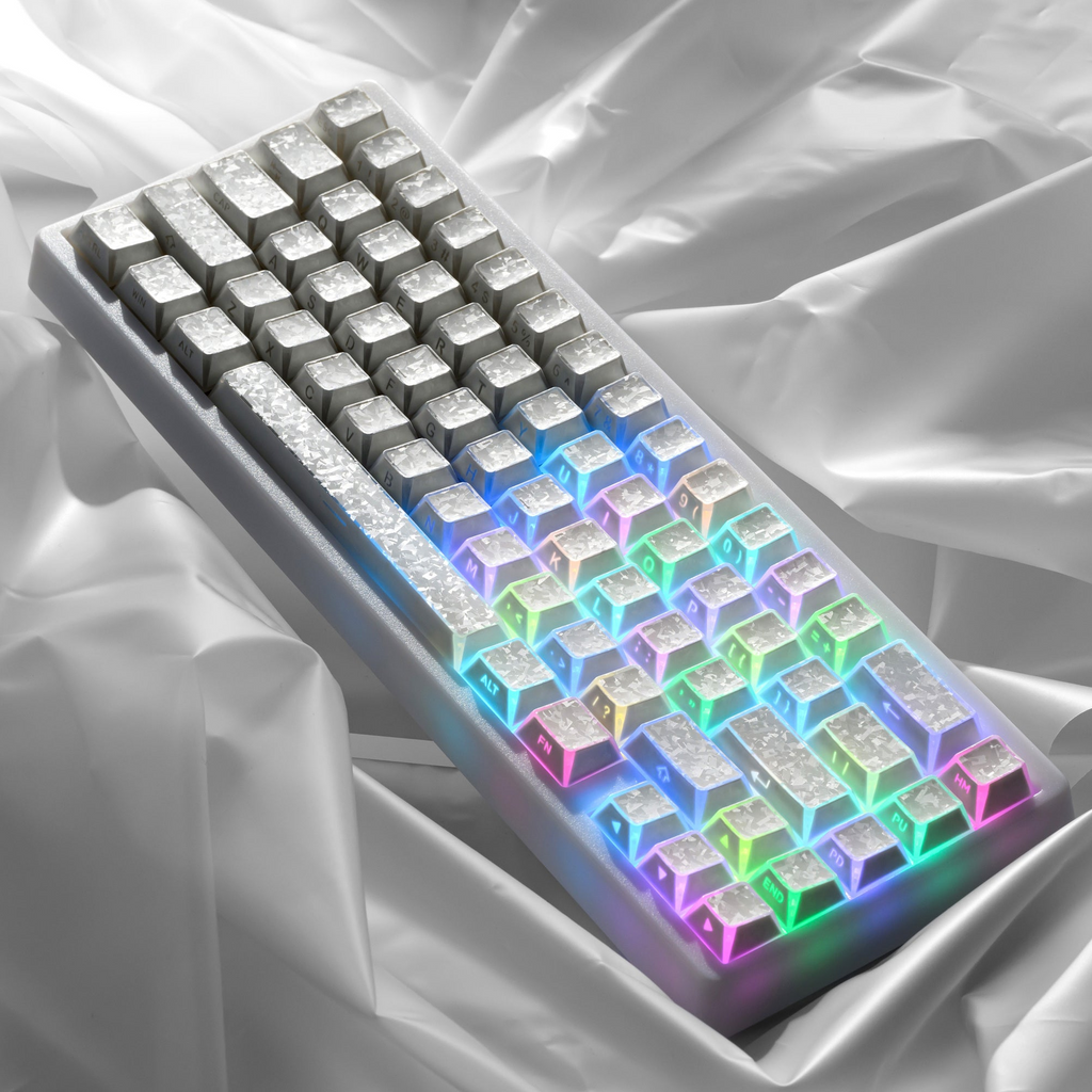 XVX PRISM 136-Key Clear Shine-Through Keycap Set – Cherry Profile