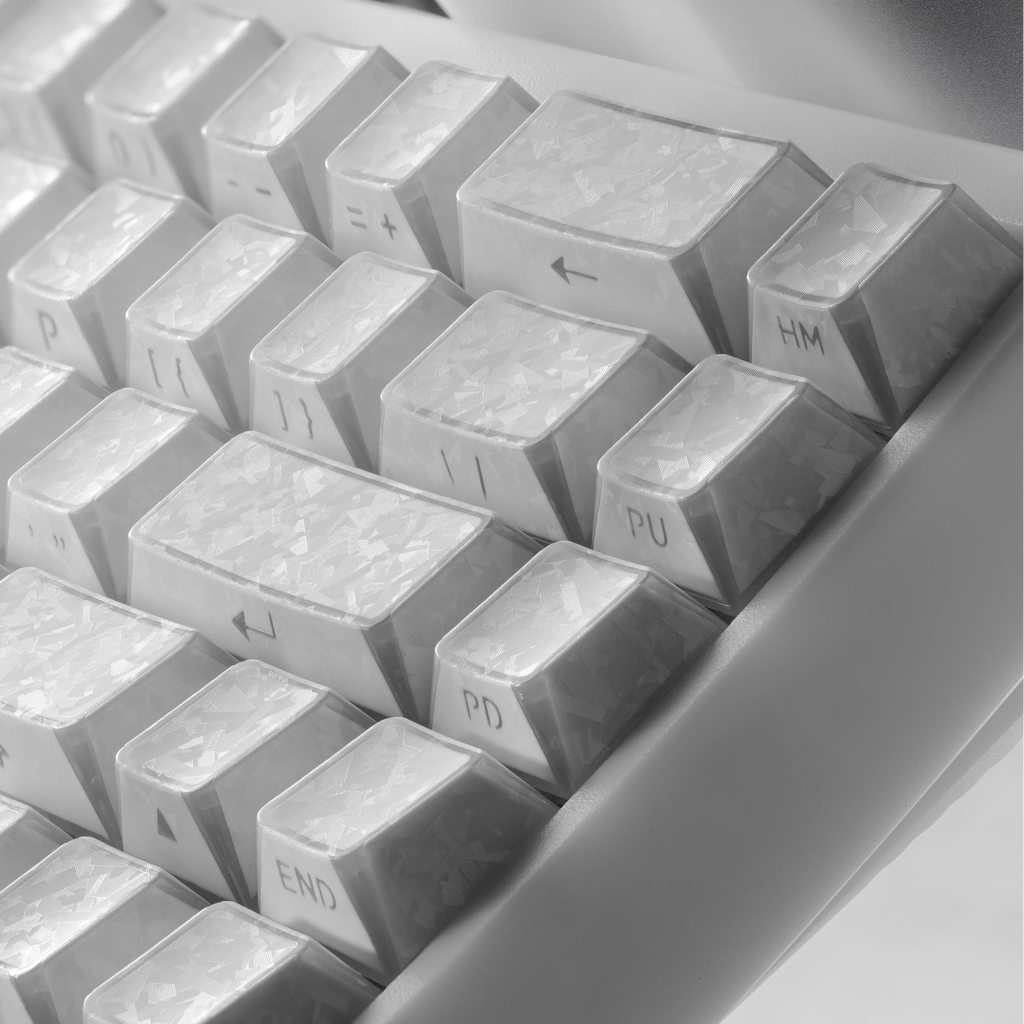 XVX PRISM 136-Key Clear Shine-Through Keycap Set – Cherry Profile