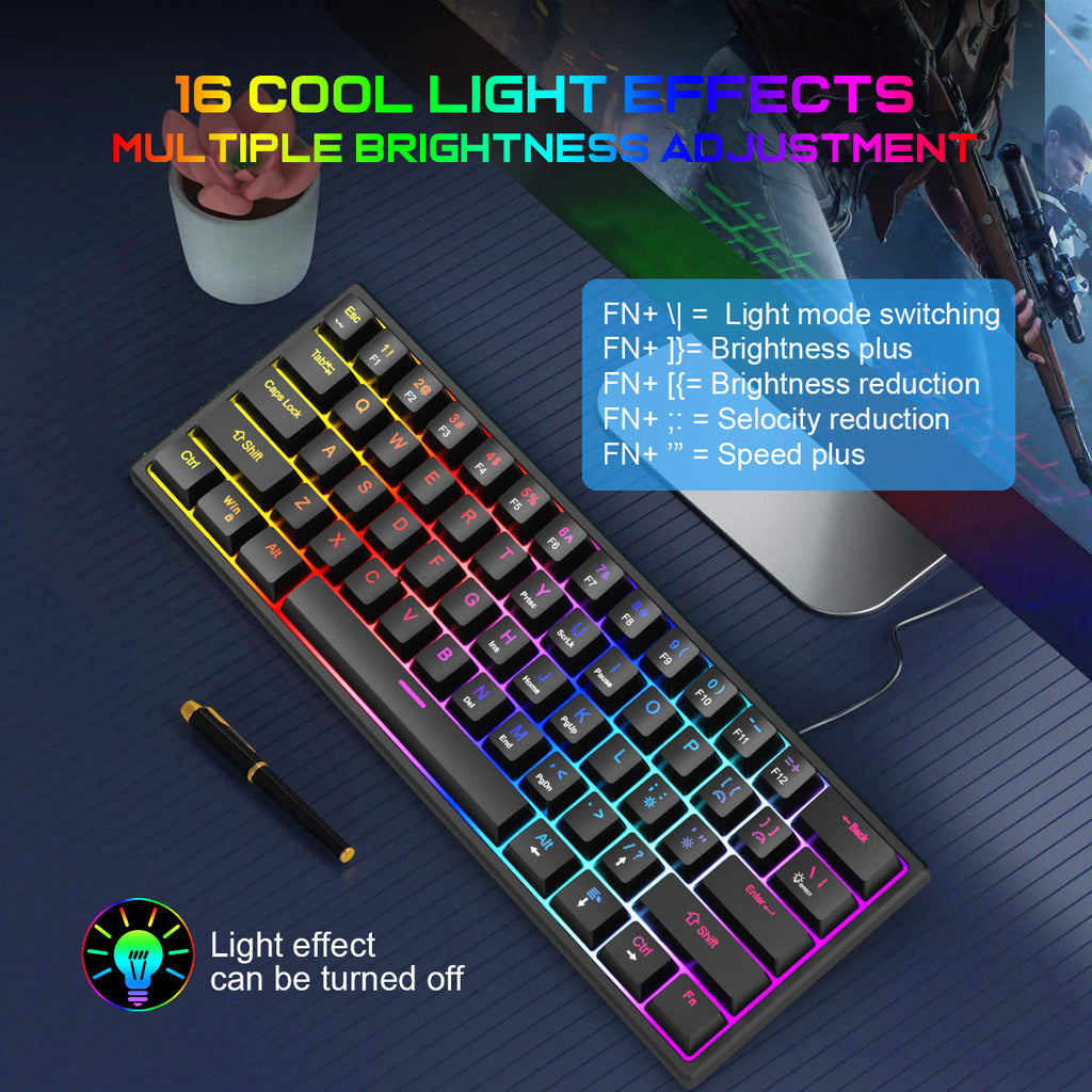 K61 Blue Switch Mechanical Keyboard