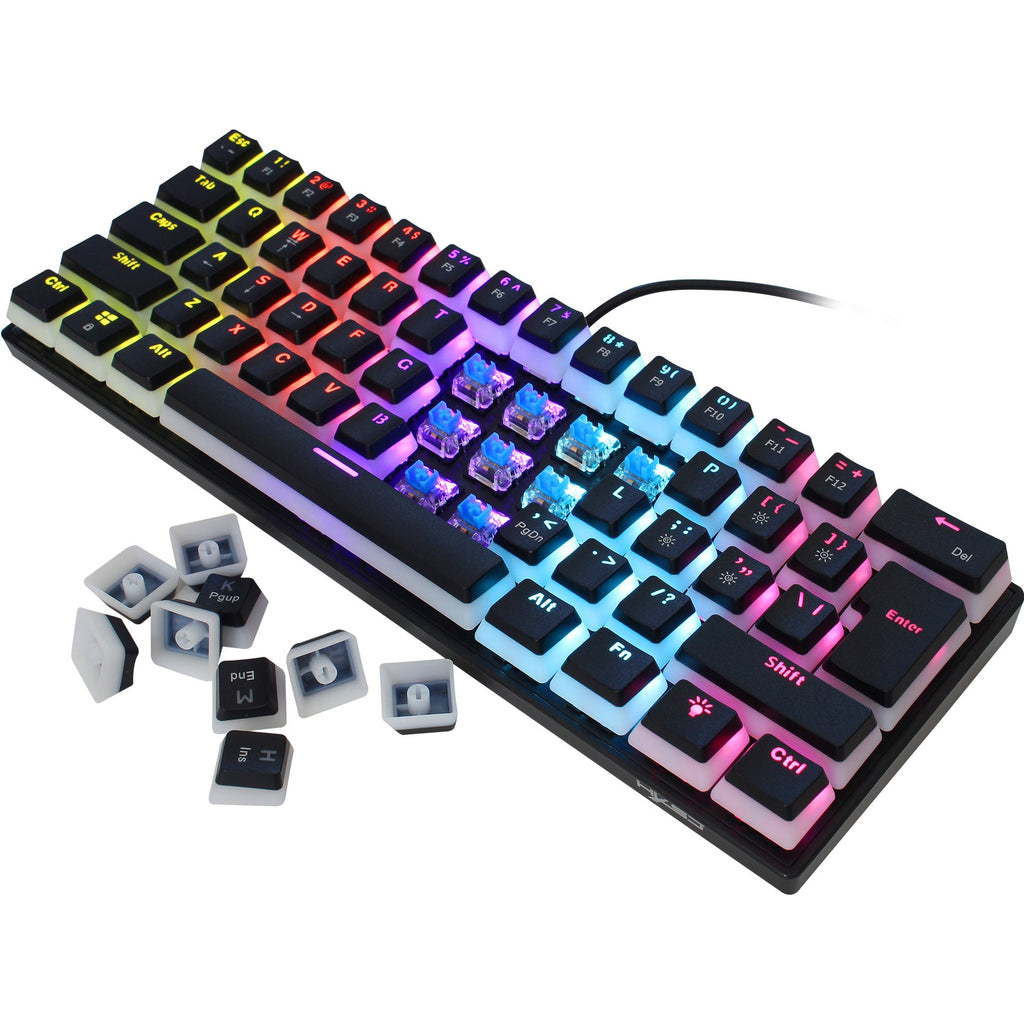 HXSJ 61-Key Wired Mechanical Keyboard – Pudding Keycaps & RGB