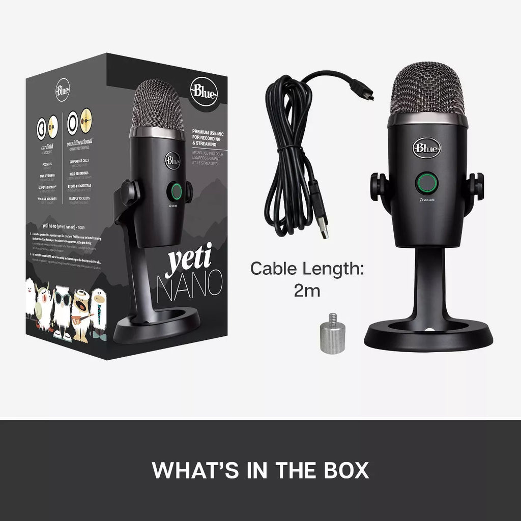 Blue Yeti Nano Premium USB Microphone